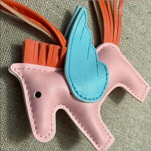 Colorful Winged Horse Bag Charms; NWOT